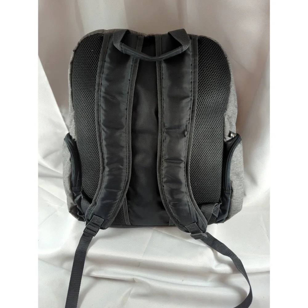 Eastsport Expandable Backpack Unisex Gray And Black